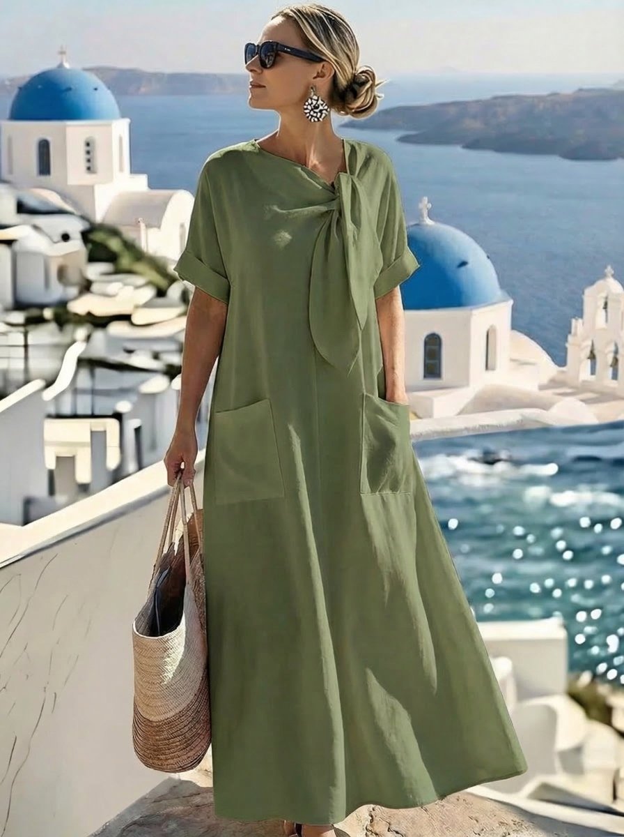 Fleur™ Abito Elegante con Tasche - Serena Roma