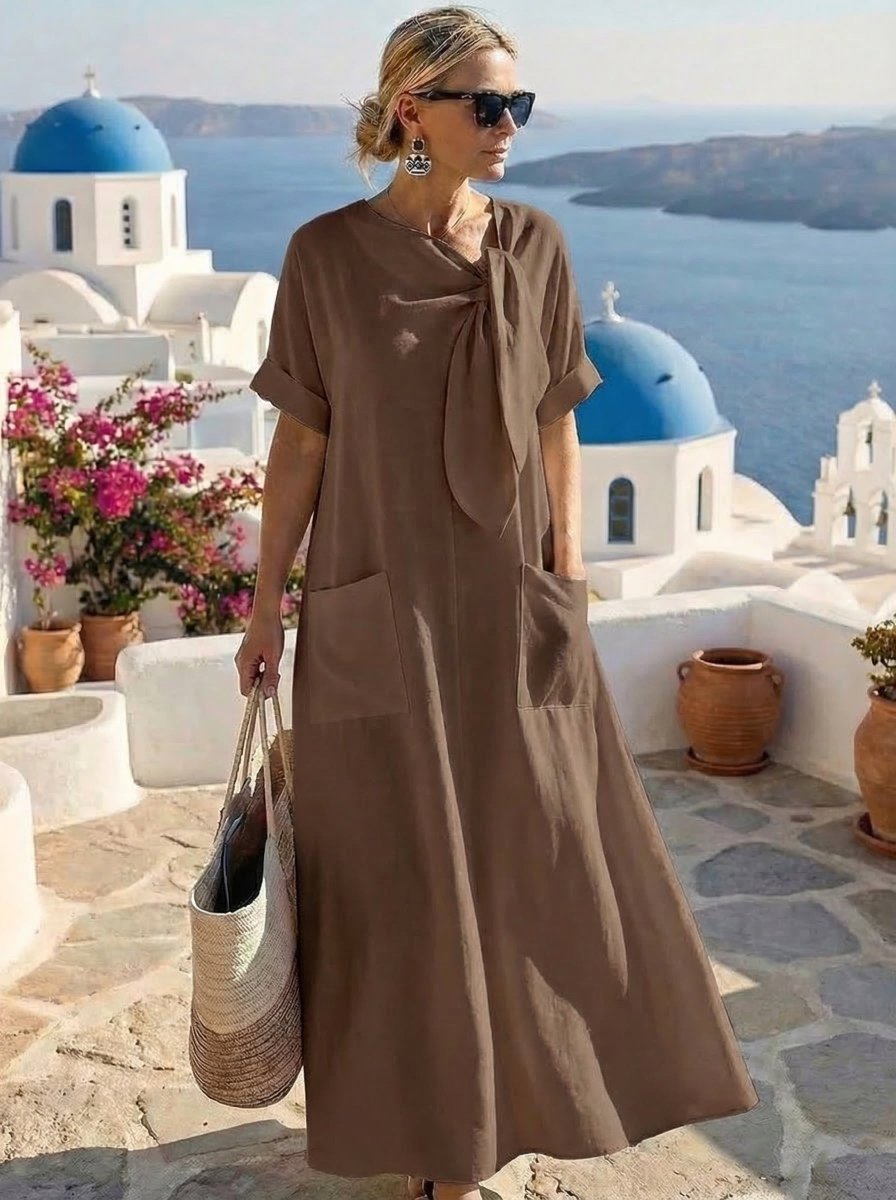Fleur™ Abito Elegante con Tasche - Serena Roma