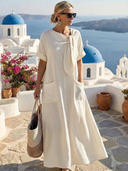 Fleur™ Abito Elegante con Tasche - Serena Roma