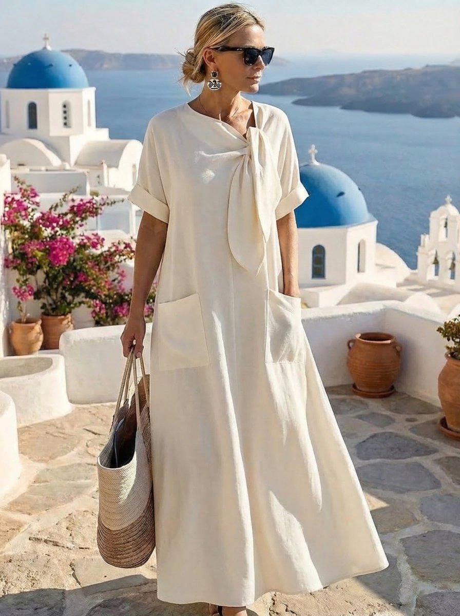 Fleur™ Abito Elegante con Tasche - Serena Roma