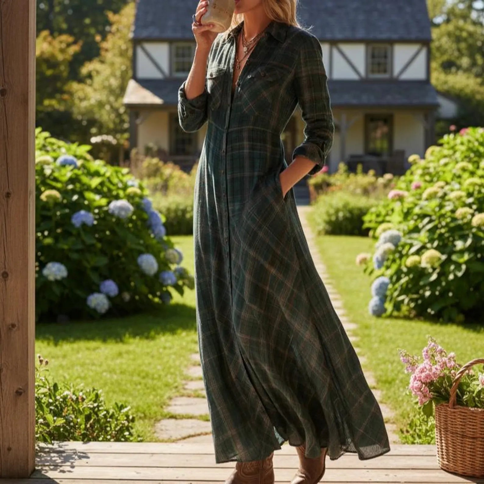 Elora™ Maxi Chemise Intemporelle
