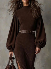 Elora™ | Abito Midi in Suede Vintage Harriet