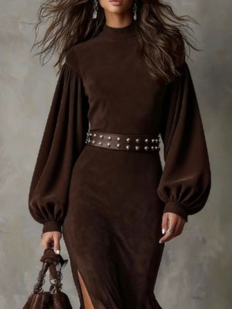 Elora™ | Abito Midi in Suede Vintage Harriet