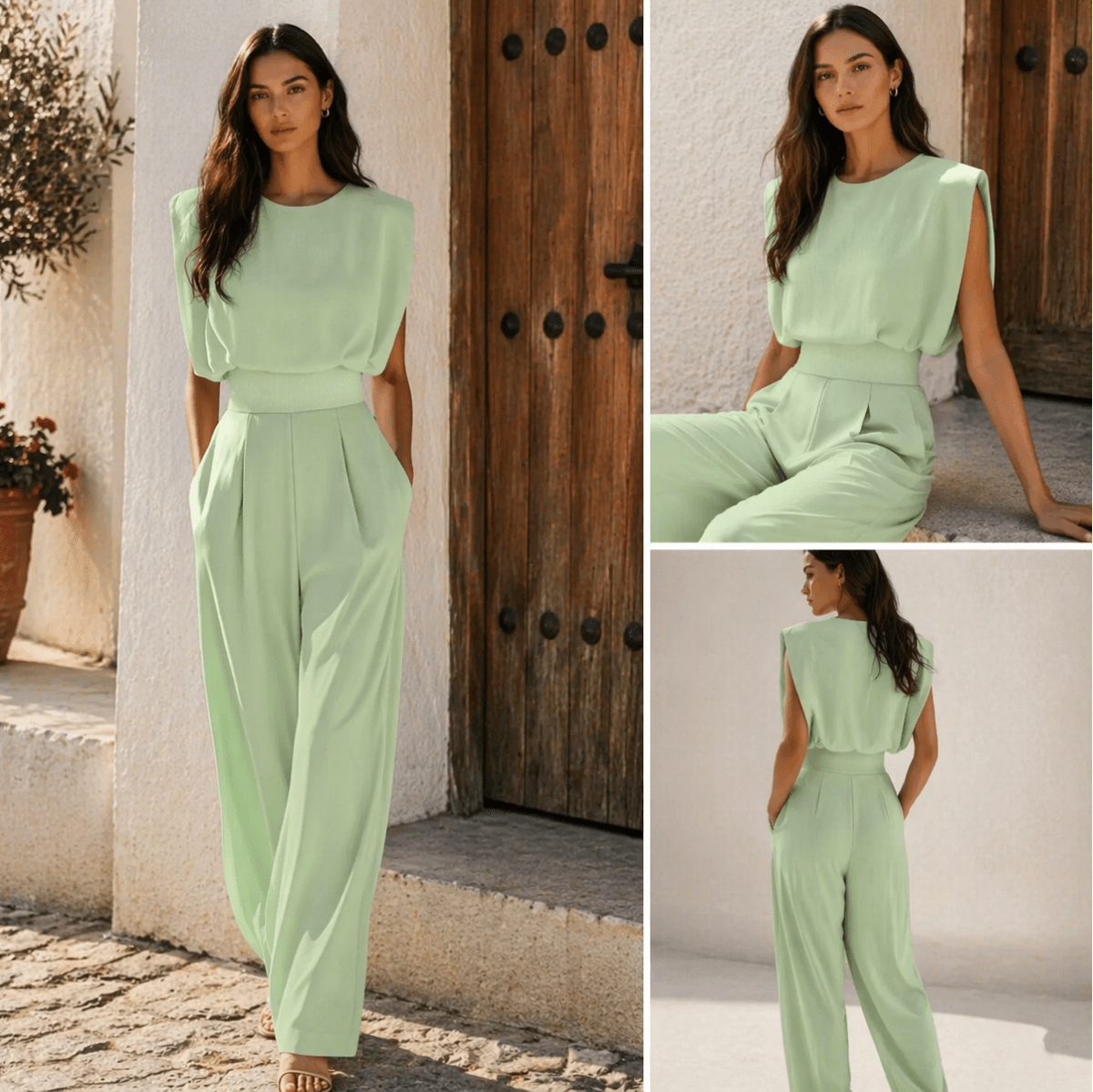 Noemi | Tuta elegante con cintura in vita - Serena Roma