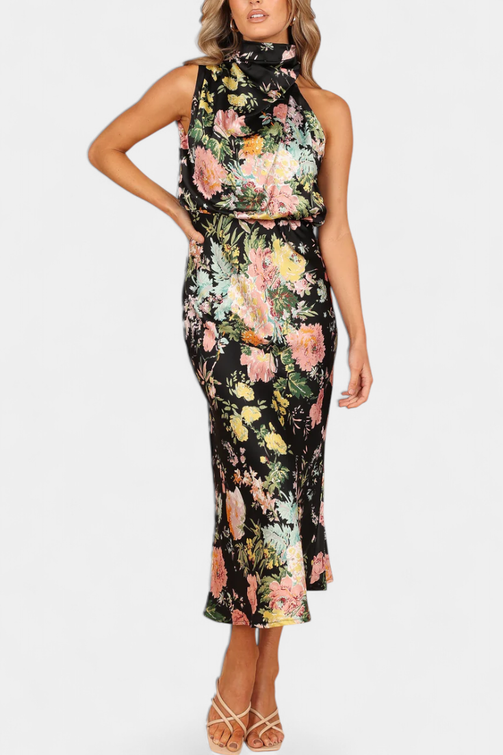 Lisa | Maxi Halter floreale