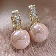 Sensibilizzazione sul tumore al seno | Orecchini con perle rosa cipria | 1+1 Gratis - Serena Roma