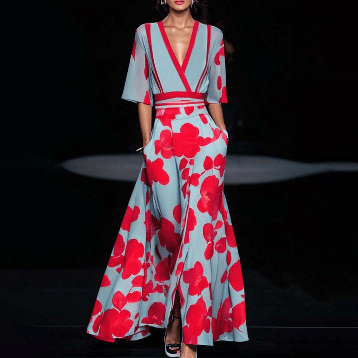 Tahlia | Abito elegante in viscosa - Serena Roma