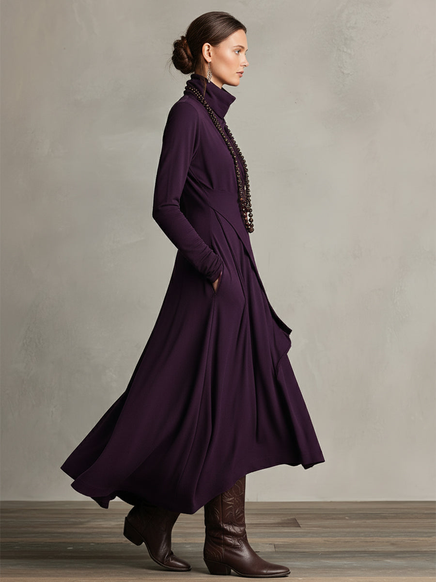 Elora™ | Abito Maxi in Maglia Asimmetrico Natalia