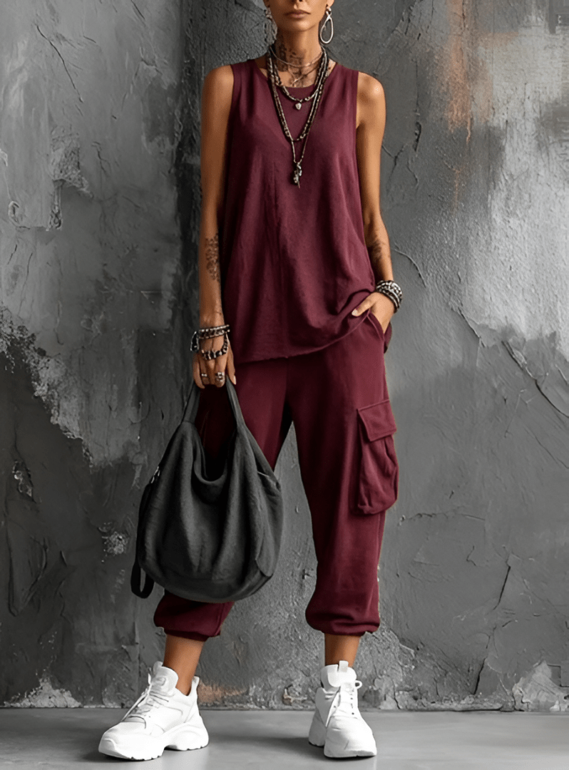 Valentina | Completo Casual Morbido con Tasche - Serena Roma