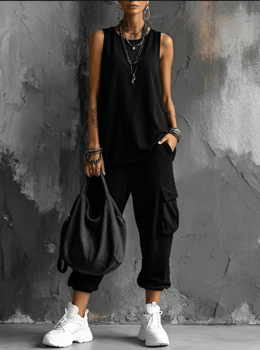 Valentina | Completo Casual Morbido con Tasche - Serena Roma