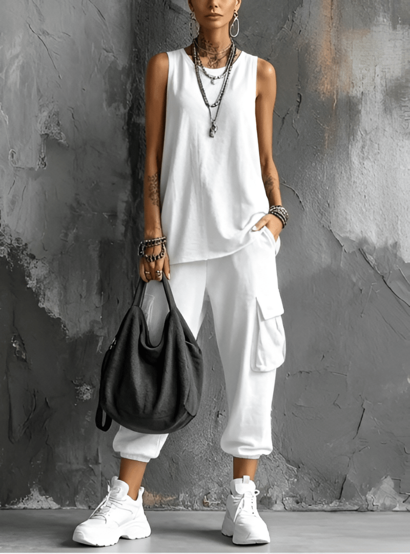 Valentina | Completo Casual Morbido con Tasche - Serena Roma