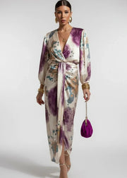 Valentina - Elegante abito con scollo a V - Serena Roma