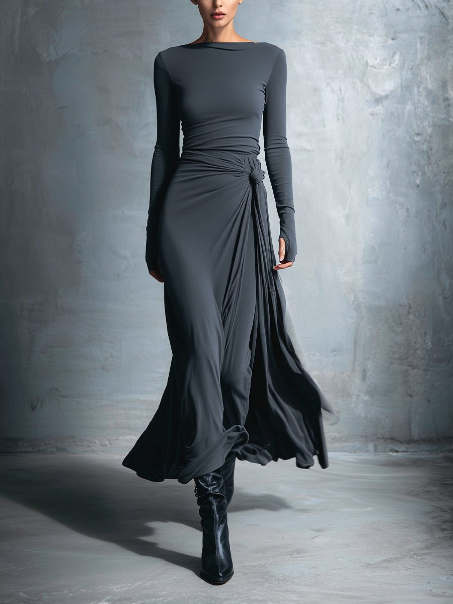 Vittoria · Abito maxi con nodo laterale - Serena Roma