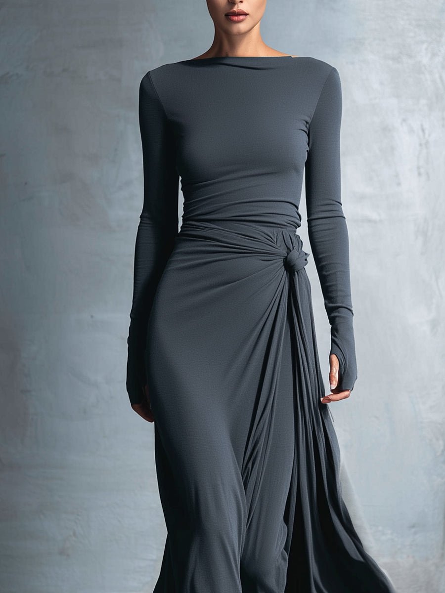 Vittoria · Abito maxi con nodo laterale - Serena Roma