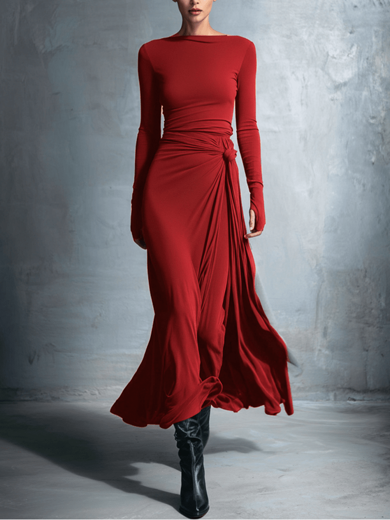 Vittoria · Abito maxi con nodo laterale - Serena Roma